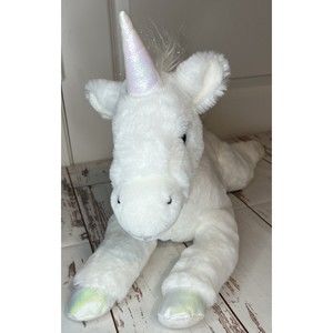 FAO Schwarz Lying Unicorn 22" Cuddly  Plush EUC